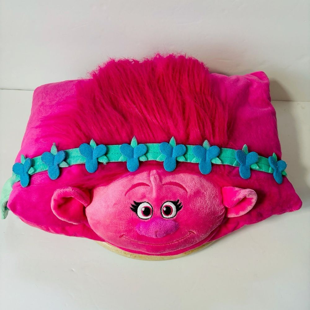 Pillow Pets‎ Dreamworks Trolls Poppy Pillow 16" x 13" Licensed Stuffed Plush